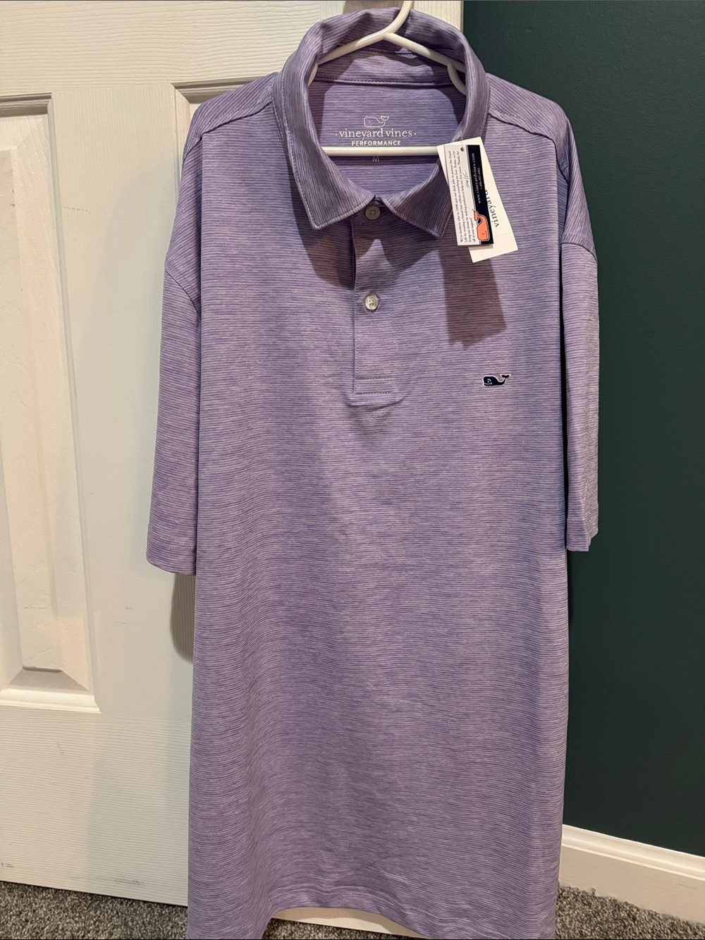 Vineyard Vines Men’s Lavender Heather Performance Polo